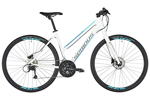 Vélos de montagnes : SERIOUS Sonoran Hybrid - VTC Femme - Blanc Hauteur de Cadre 52cm 2018 VTT Homme