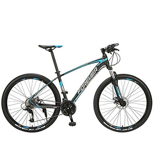 Vélos de montagnes : SHUI Vélo De Montagne, 27, 5 Pouces 27 Vitesses Vélo De Route Étudiant en Alliage D'aluminium Adulte avec Freins À Disque À Vitesse Variable Offroad VTT Hommes Femmes Outd Black Blue