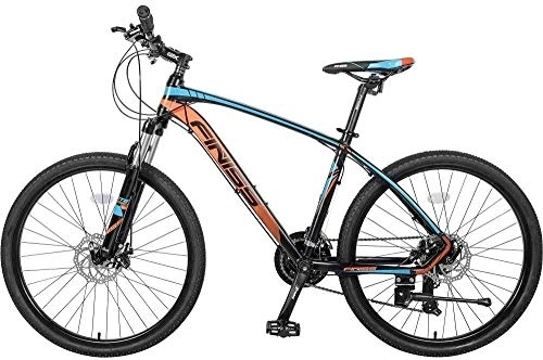 Vélos de montagnes : SYCY Vélos de Montagne 26 vélo de Montagne en Aluminium vélo de Montagne 24 Vitesses avec Fourche à Suspension-Orange