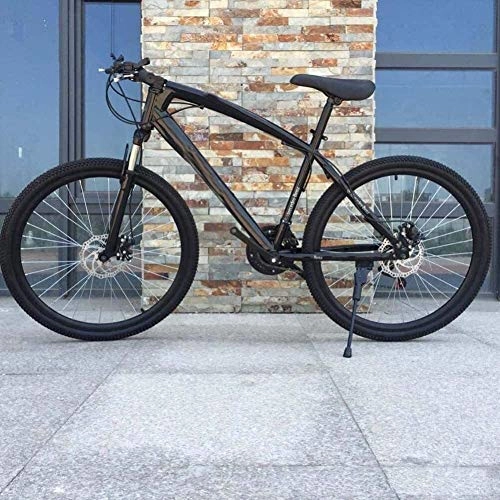 Vélos de montagnes : Syxfckc 26 Pouces de vélo de Montagne, Haute teneur en Carbone VTT de Queue Dur, de la lumière de vélo avec Disque de siège réglable de BIS (Color : Black)