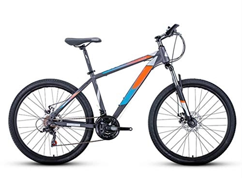Vélos de montagnes : THENAGD K026 K021 VTT, véLo Male Disc Brake Variable Speed Student Youth Bicycle 21speed K026dullgreyblueorange(Frame:15inches)