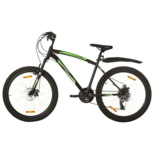 Vélos de montagnes : Tidyard Vélo de Sport de Montagne Adulte 21 Vitesses Roues de 26 Pouces 42 cm Noir