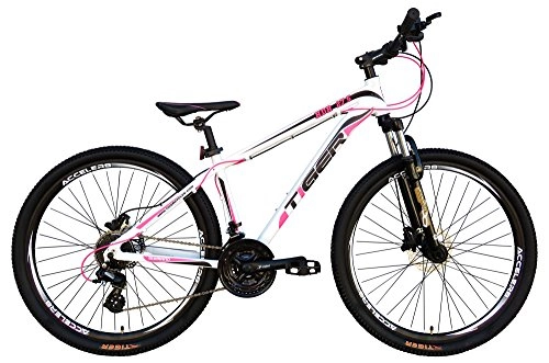 Vélos de montagnes : Tiger Ace HDR pour femme pour vélo de montagne – disque hydraulique 24 Speed, 43, 2 cm
