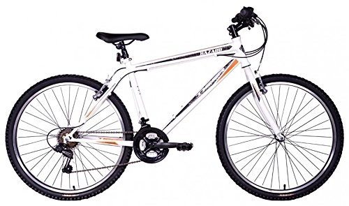 Vélos de montagnes : Tiger Hazard 66 cm Roue pour Homme 18-Speed Revoshift VTT – Blanc, 50, 8 cm (20")