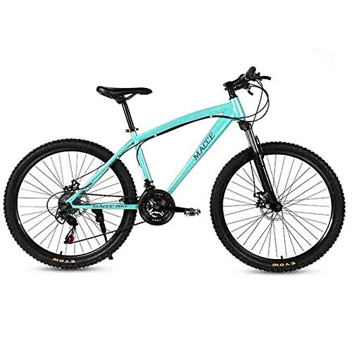 Vélos de montagnes : tools BMX Dirt Vélos de Route VTT Adulte VTT Vélo Route Vélos for Hommes et Femmes 24En Roues Double Vitesse réglable Frein à Disque (Color : Blue, Size : 21 Speed)