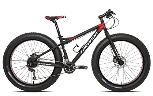 Vélos de montagnes : Torpado Tatanka Vélo Fat Bike 26" Taille 45 en aluminium 2 x 9 vitesses