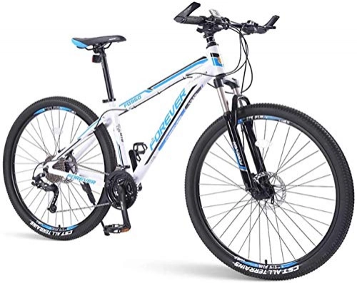 Vélos de montagnes : VTT adulte, unisexe vélos 33 vitesses hardtail, cadre léger suspendu en aluminium vélo Cyclisme Hommes Femmes, Vert, 29 pouces, bleu, 29 pouces