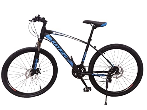 Vélos de montagnes : VTT double suspension VTT 26" Roue frein à disque 21 SPD bleu adultes et enfants de 10 / 11 ans et plus