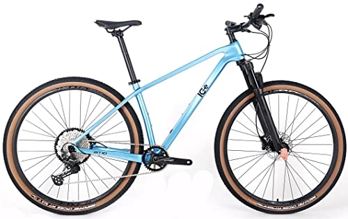 Vélos de montagnes : VTT ICE MT10 Cadre en fibre de carbone, roue 29", monoplate, 12 V (bleu, 15")