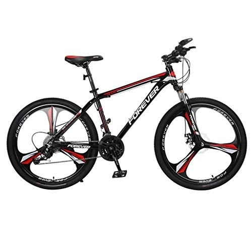 Vélos de montagnes : VTT, VTT, Cadre en Alliage d'aluminium, 26inch Mag Roue, Double Frein à Disque et Suspension Avant (Color : Red, Size : 27 Speed)
