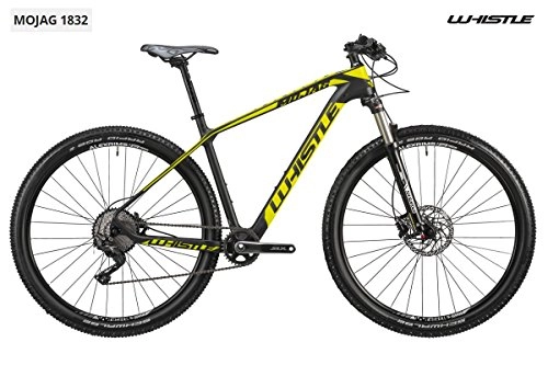 Vélos de montagnes : Vélo 29 Whistle mojag 1832 monoscocca en carbone 11 V, Black - Neon Yellow Matt, S - 17"