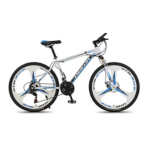 Vélos de montagnes : Vélo, amortisseur de frein à double disque VTT, vélo 26 pouces 27 vitesses, pour adultes et adolescents, s'adapter à divers terrains, cadre en acier à haute teneur en carbone / D / 168x95cm