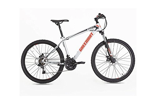 Vélos de montagnes : Vélo de montagne, cadre en acier et fourche, Suspension avant, taille 66 cm, Greenway, gris