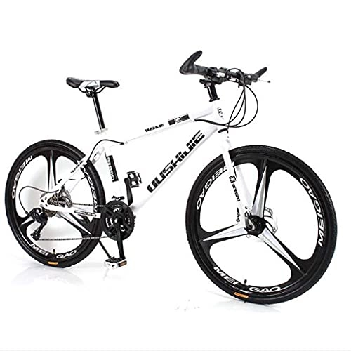 Vélos de montagnes : Vélo de montagne pour adulte et adulte - VTT - 66 cm - Ravine - En acier au carbone - Amortit les chocs - Double frein à disque - Suspension avant pour W