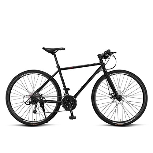 Vélos de montagnes : Vélo de route MLX 27 vitesses ultra léger à vitesse variable, noir / argenté, 700 C x 28 C, noir 1