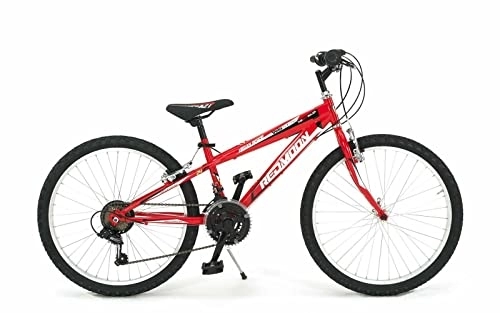 Vélos de montagnes : Vélo vélo 24 VTT RED MOON SHIAMANO 18 V mixte enfant vitesse (rouge)