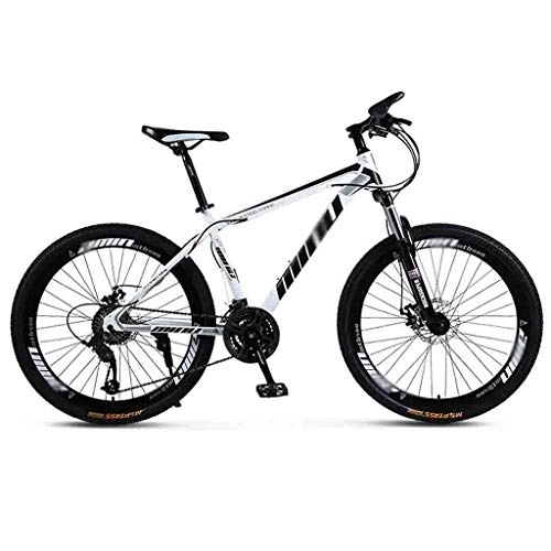 Vélos de montagnes : Vélos de Ville VTT Vélo VTT Adulte Hommes VTT Lumière Route Vélos Femmes 26 Pouces Roues réglable Vitesse Double Frein à Disque BMX Suspendu (Color : White, Size : 27 Speed)