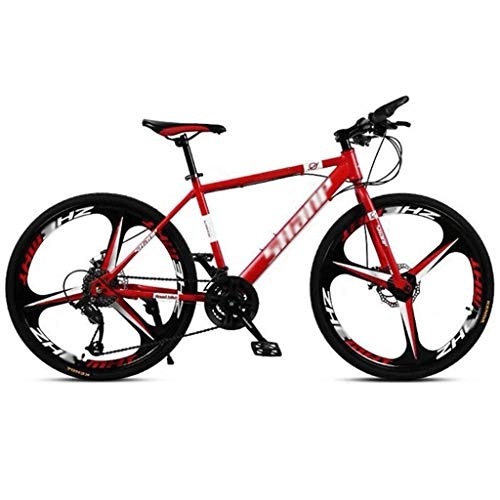 Vélos de montagnes : WJJ Vélos de Ville VTT, VTT en Aluminium VTT Vélo de Route VTT Homme 21 Vitesse 24 / 26 Pouces Roues for Adultes Femmes Vélo de Montagne Adulte (Color : Red, Size : 26in)