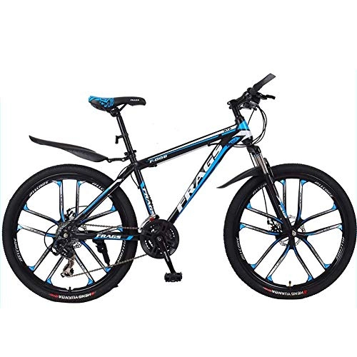 Vélos de montagnes : XIAOFEI VéLo De Montagne, VéLos à Vitesse Variable pour Adultes Et Hommes, Course Tout-Terrain, Fourche Avant à Amortisseur De 24 / 26 Pouces, 21 Vitesses, C2, 24 21S