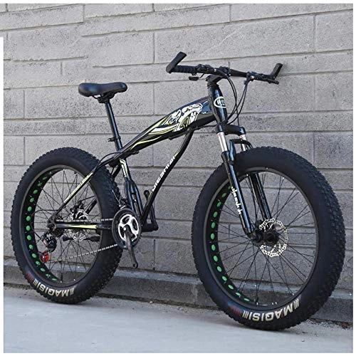Vélos de montagnes : XXCZB Gros pneus VTT Semi-rigides avec Suspension Avant pour Adultes Hommes Femmes 103 pneus Larges Vélo de Montagne antidérapant Vélo à Double Disque en Acier à Haute teneur en Carbone