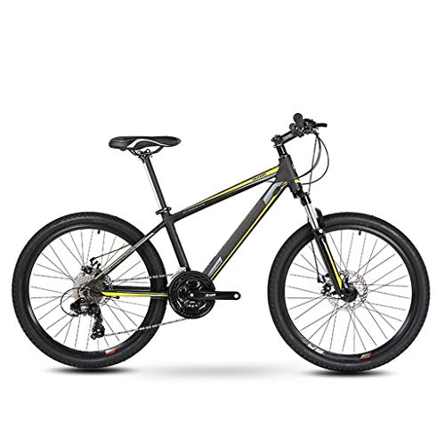 Vélos de montagnes : XXL VTT Vélo 21 Vitesses 24 Pouces Double Frein à Disque Vélo de Montagne en Alliage D'aluminium pour Adultes Hommes et Femmes