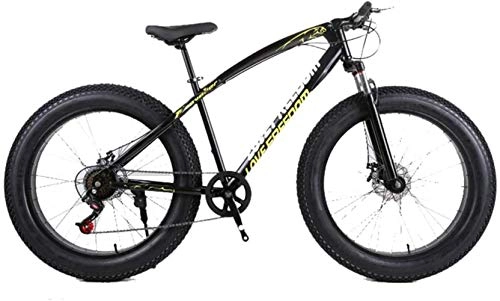 Vélos de montagnes : YANQ Fat vélo, 26 pouces Cross Country VTT 27 vitesses Plage Snow Mountain à Big Tires 4.0 Adult Outdoor Guide, A, B