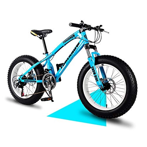 Vélos de montagnes : YCHBOS Vélo Homme VTT Adulte 26 Pouces Fat Wheel, Big Tire Fat Bikes MTB avec Frein a Disque, Cadre en Acier À Haute Teneur en Carbone pour Homme Femme, Suspension AvantB-21 Speed