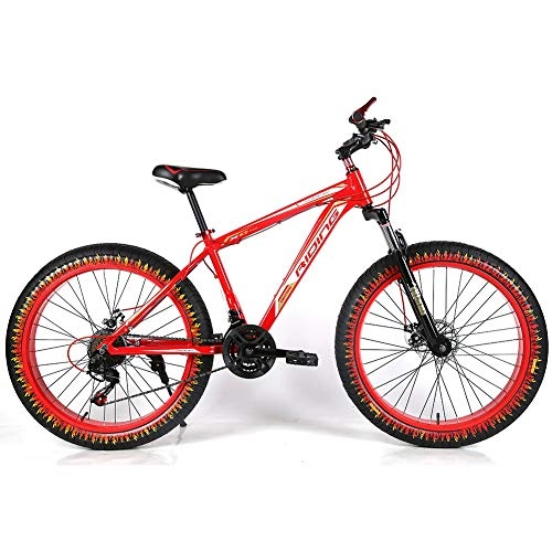 Vélos de montagnes : YOUSR Bicycle 24 Pouces Dirt Bike 20 Pouces pour Hommes et Femmes Red 26 inch 27 Speed