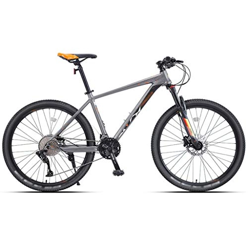Vélos de montagnes : YXFYXF Double Suspension 33 Vitesse Alliage d'aluminium Vélo de Montagne, Bicyclettes de Frein à Disque d'huile, Ultra-Light Unisexe MTB, 26 (Color : 33-Speed Orange, Size : 26 inches)