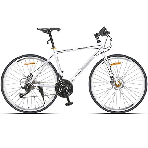 Vélos de montagnes : YXFYXF Dual Suspension Super léger vélo, vélo de Route avec Freins à Double Disque, Alliage d'aluminium à 27 Vitesses VTT, 9 posi (Color : White, Size : 27.5 inches)