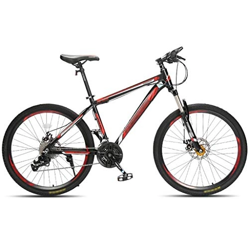 Vélos de montagnes : YXFYXF Vélo de Montagne à Double Suspension, vélo de Route de Vitesse Variable de Vitesse, Double Absorption des Chocs Hors Route, 24 / 26, 24 / 26 (Color : Red, Size : 24 inches)