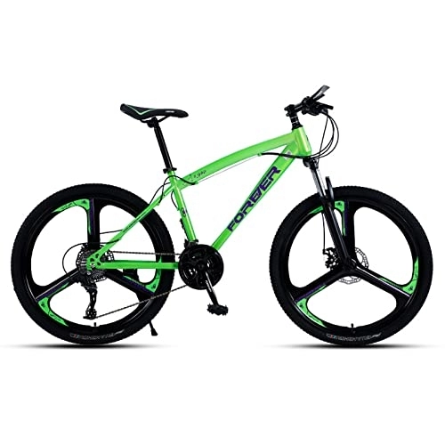Vélos de montagnes : zcyg Vélo De Montagne Adulte, Roue 24 / 26 Pouces, 21 Vitesses avec Frein à Disque(Size:26inch, Color:Vert)
