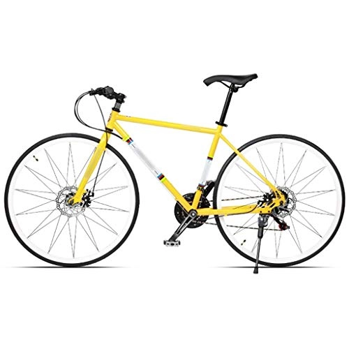 Vélos de routes : Double Suspension Vélos de Montagne Hors Route Hors Route, vélo de Banlieue Adulte légère à 21 Vitesses, VTT avec 27, 5 Pouces (Color : Yellow, Size : 27.5 inches)