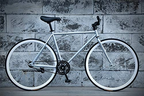 Vélos de routes : Dszgo 26 Pouces 30 Couteau vélo de Route, Jeunes Hommes et Femmes étudiants, Ville Cyclisme, Vélos, Cadre Voyage Pratique, Acier Haute teneur en Carbone, sièges réglables, modèles Noir et Blanc