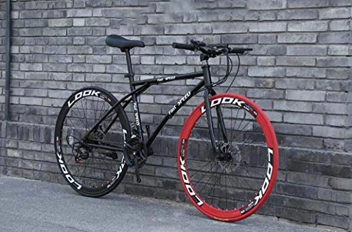 Vélos de routes : Les bicyclettes, 24 vitesses 26 pouces Moutain, vélos adultes, Cadre en acier au carbone à haute, Route de vélos de course, vélos Frein à disque double roues (Color : C)