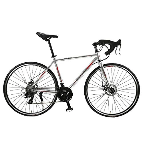 Vélos de routes : LWZ Vélos de Route pour Femmes pour Hommes 27 Vitesses 26 Pouces Cadre en Aluminium léger vélo de Course Double Frein à Disque vélo de Banlieue de Ville
