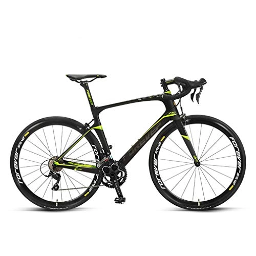 Vélos de routes : Mzq-yj 18 Vitesse Ultra-léger en Fibre de Carbone Vélo de Route, Adulte Vélo de Course, Unisexe Route, 700C, B