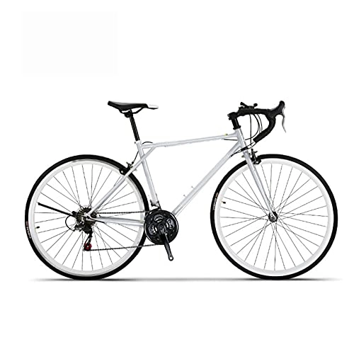 Vélos de routes : QILIYING Cruiser vélo Bicyclette de la Route 700C Rétro Voiture de Sport de Country Country Country 21 Vitesses Coup de Guidon Homme et étudiant by (Color : Light Grey, Size : 21)