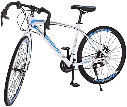 Vélos de routes : SYCY Vélo de Route à Suspension complète en Aluminium 21 Vitesses Frein à Disque Loisirs vélo à Vitesse Variable vélo de Ville vélo d'exercice vélo de Plein air