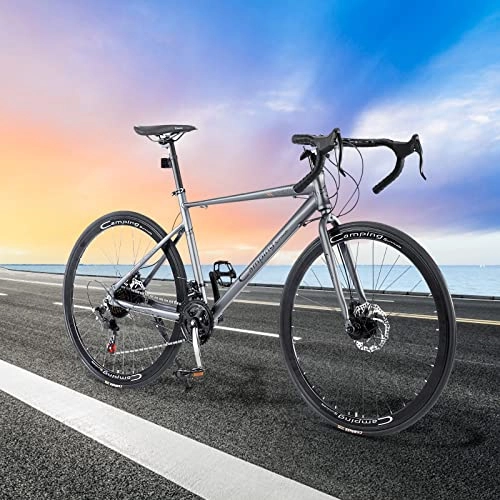Vélos de routes : Vélo de route avec cadre en alliage d'aluminium 21 vitesses 700 C
