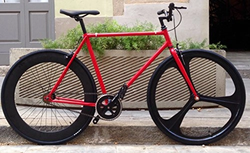 Vélos de routes : Vélo single speed Fix-3 classic red taille 54 cm