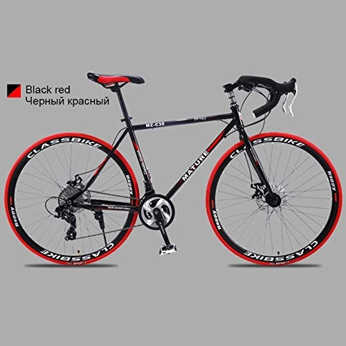 Vélos de routes : WYN vélo de Route en Alliage d'aluminium vélo de Route vélo de Route Sable à Deux disques vélo Ultra-léger, 30 Vitesses BR H Top