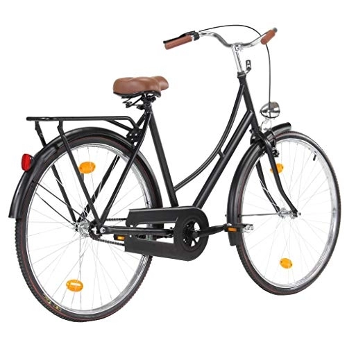 Vélos de villes : Cerlingwee Vélo d'extérieur, vélo Noir Mat Classique pour l'école