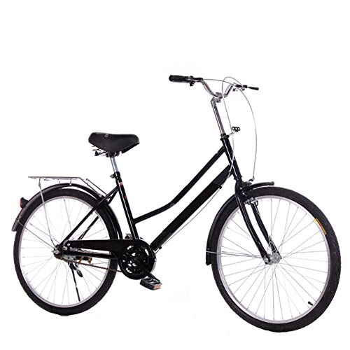 Vélos de villes : COUYY des Vélos, des Vélos Légers, Véhicules De Loisirs, Cadeaux pour Les Hommes Et Les Femmes, Dames, Vélos Rétro, Noir, 24 inches