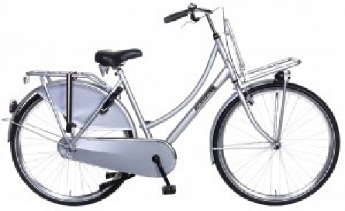 Vélos de villes : Daily Dutch Basic de 28 pouces de 50 cm Madame Frein à rétropédalage Argent