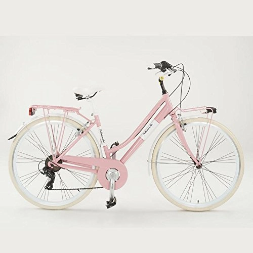 Vélos de villes : Velomarche Vélo Summer de Femme avec châssis en Aluminium, Rose, 46 cm