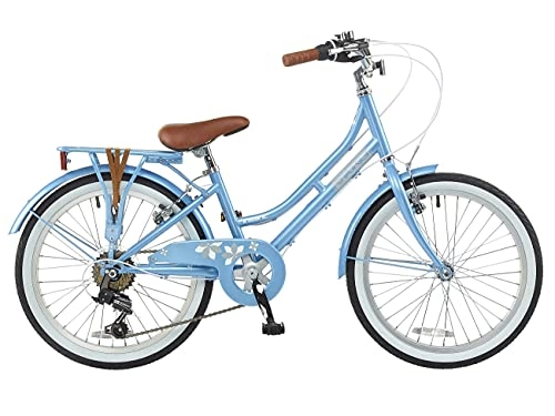 Vélos de villes : Viking Paloma Vélo Fille, Bleu, 27, 94 cm
