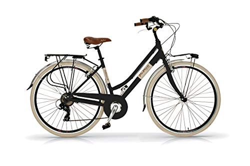 Vélos de villes : Vélo 28" pour femme Elegance Via Veneto 6 V aluminium noir PDC