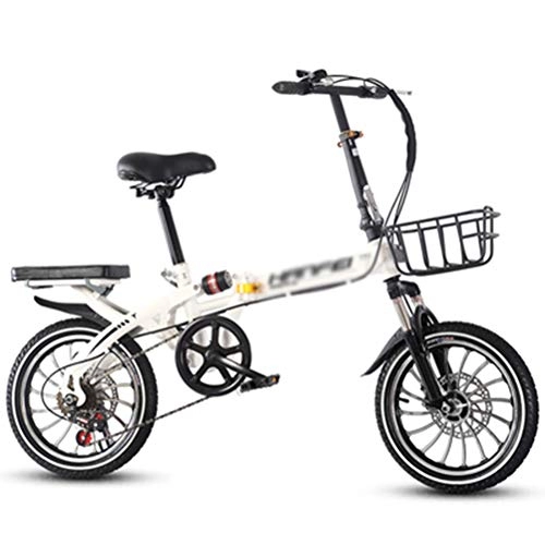 Vélos pliant : ADOSB Vélo Pliant - Accueil Mode Vélo Pliant Personnalité Absorption des Chocs Ultra Léger Portable Exquis et Durable Vélo