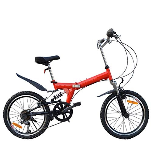 Vélos pliant : Bicyclette Enfant, Vlo Pliable, Vlo de Ville Homme, Velo Pliable Leger, Vlo Pliant D'apartement, It is Used for Adult Children to Exercise Outdoor Sports, Rouge